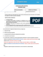 Evaluación Final - Comunicacion Escrita