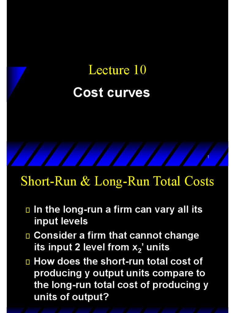 Short-Run vs Long-Run Cost Analysis | PDF | Long Run And Short Run ...