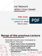 ITEC3116 SNAL Lecture 13 File Permissions