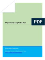 Advanced SQL Scripts To Assure The Utmost DB Security