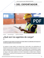 ¿Qué Son Los Agentes de Carga - DIARIO DEL EXPORTADOR