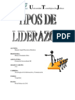 Trabajo - Tipos de Liderazgo