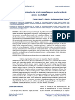 Artigo - Formação Ou Produção de Professores (As) para A Educação de Jovens e Adultos 2017