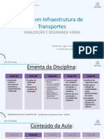 Aula 2 - Sinalização e Segurança Viária