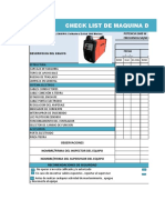 Chek List de Maquina de Soldar