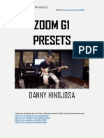 Presets de Zoom G1 - Dany Hinojosa