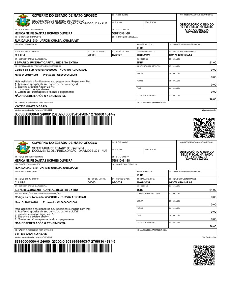 Dar Certidão Simplificada Pdf Pagamentos