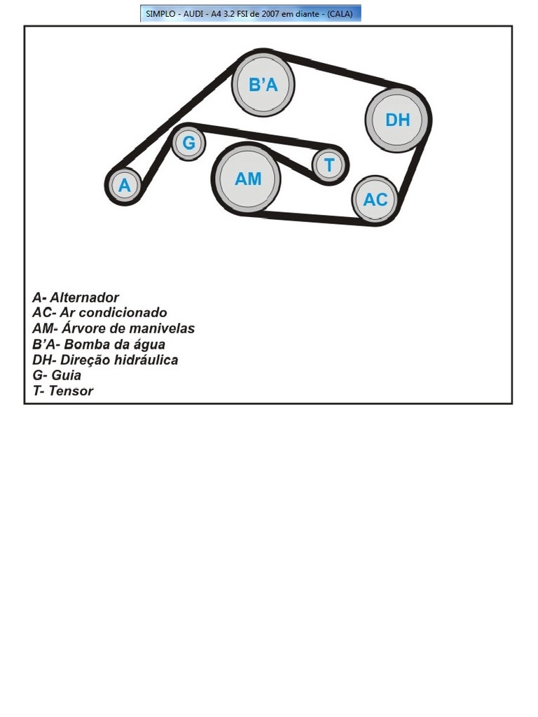 Audi a4 3 2 fside 2007 em diante cala pdf