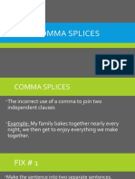 Comma Splices PowerPoint