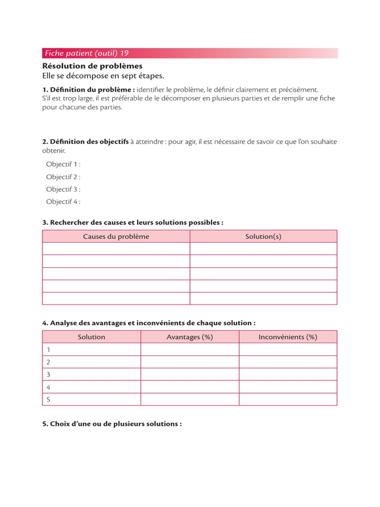 Résolution de Problèmes en 7 Étapes | PDF | Évolution de carrière