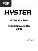 Hyster PC Service Tool V4.84 Installation and Use Guide