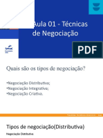 Aula 01 Tecnicas de Negociações Com Foco em Vendas