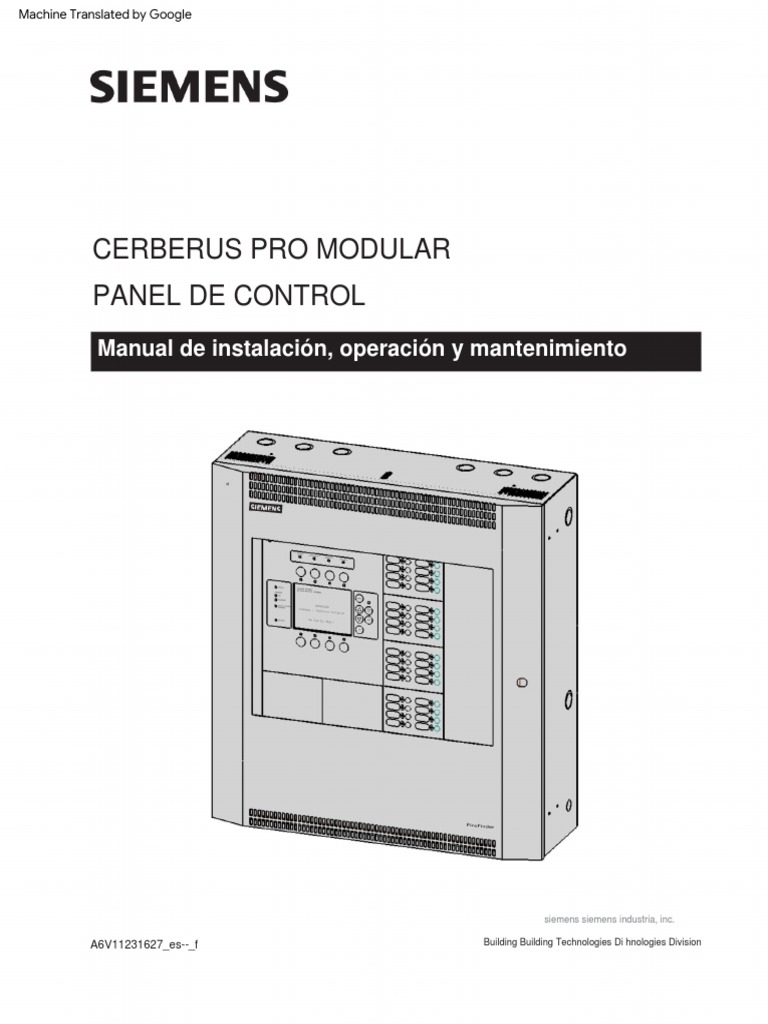 Manual Panel de Detección Cerberus Pro a6v11231627 | PDF | Hardware de ...