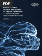 WEF Human Centred Artificial Intelligence For Human Resources 2021