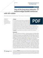 Physical Modeling of The Long-Term Behavior of Integral Abutment Bridge Backfill Reinforced With Tire-Rubber