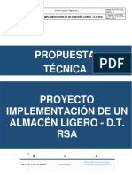Propuesta Tecnicaproyecto Implementación de Un Almacén Ligero - D.T. Rsa