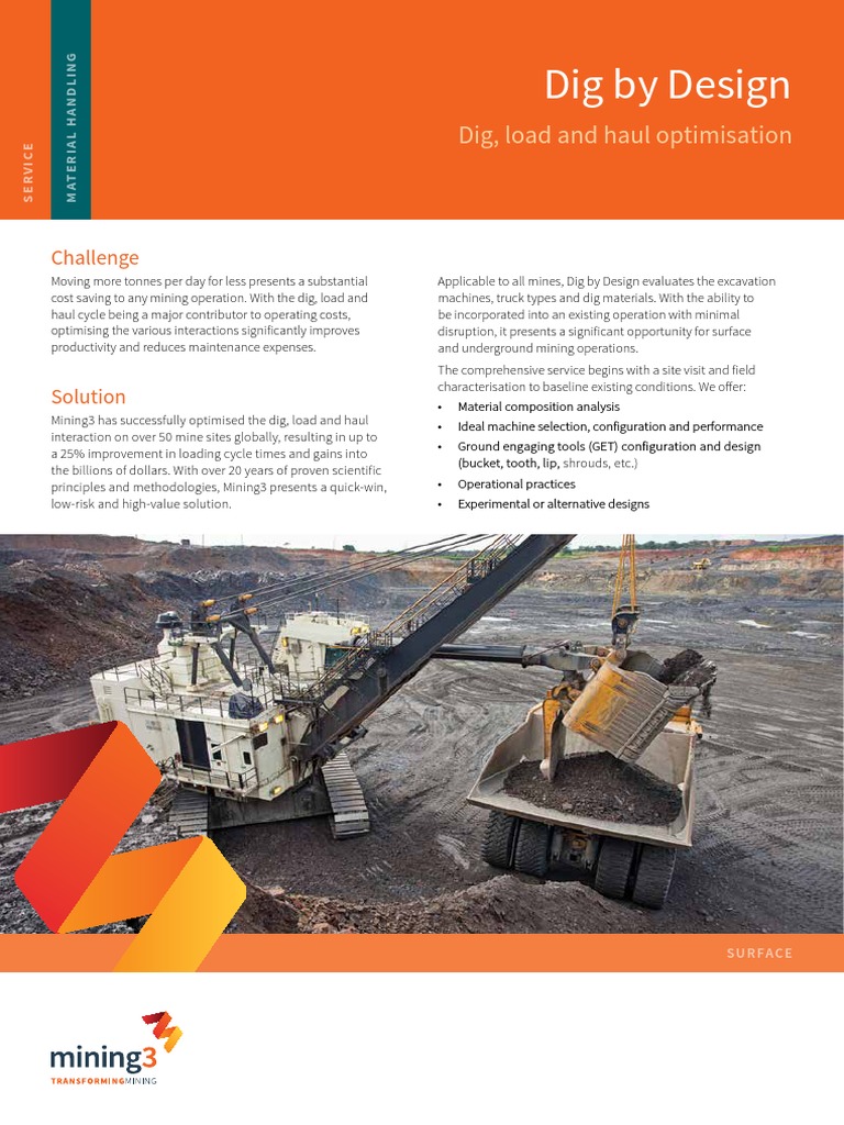 Dig by Design A4 Factsheet DIGITAL | PDF | Mining | Economies