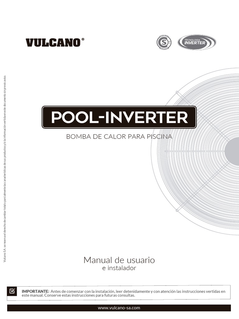 Manual de Bomba de Calor Vulcano | PDF | Bomba de calor | Bomba