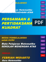 Media Interaktif Math - Persamaan & Pertidaksamaan Kuadrat