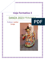 Danza 2023, 1er Grado. Hoja Formativa 3