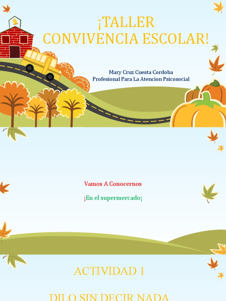 Taller de Convivencia Escolar 2025 | PDF