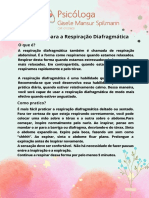 Instruções para A Respiração Diafragmática