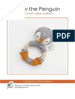Peter The Penguin Rattle Pattern by Yarn Wave