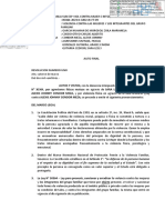 Auto Final: Ate, Catorce de Marzo Del Dos Mil Veintitrés.