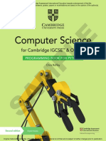 Cambridge IGCSE - O Level Computer Science Programming Book For Python Sample