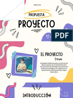 Presentación Diapositivas Propuesta Proyecto para Niños Infantil Juvenil Doodle Colorido Rosa