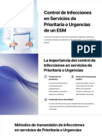 Control de Infecciones en Servicios de Prioritaria o Urgencias de Un ESM