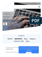 Computer Skills For Resume