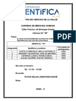 Informe #6 Biologia Celular