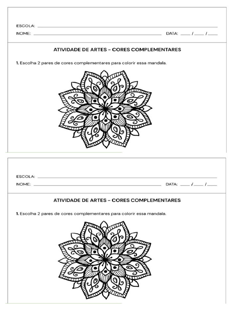 Atividade de Arte 6 Ano - 1 Bimestre 2023 | PDF