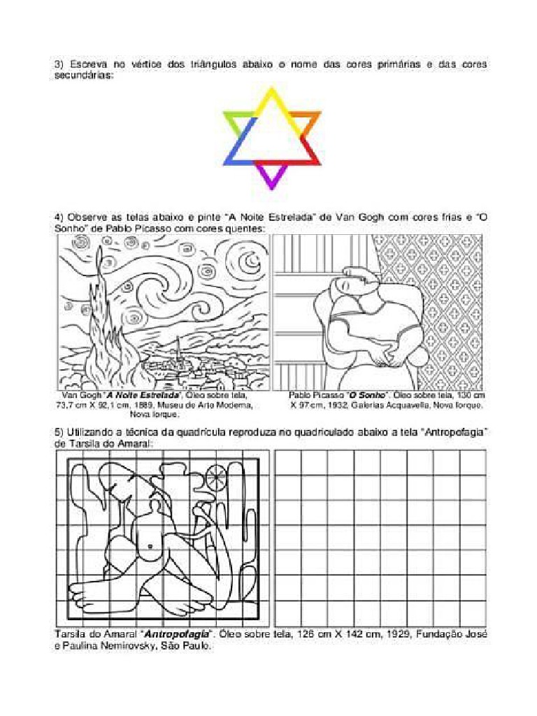 Atividade de Arte 8 Ano - 1 Bimestre 2023 | PDF