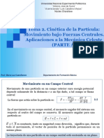 Cinética de La Partícula - Fuerza Central