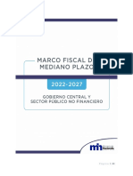 Marco Fiscal de Mediano Plazo para GC y SPNF 2022-2027
