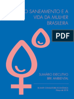 (Instituto Trata Brasil) o Saneamento e A Vida Da Mulher Brasileira - Sumário Executivo (Trata Brasil - 2018)