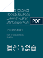 (Instituto Trata Brasil) Benefícios Econômicos e Sociais Da Expansão Do Saneamento Na Região Metropolitana de São Paulo (Trata Brasil - 2017)