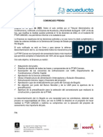 Comunicado Ptar Canoas - Julio 24-2023