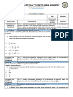 Primero - Evaluación Diagnóstica - Matematicas