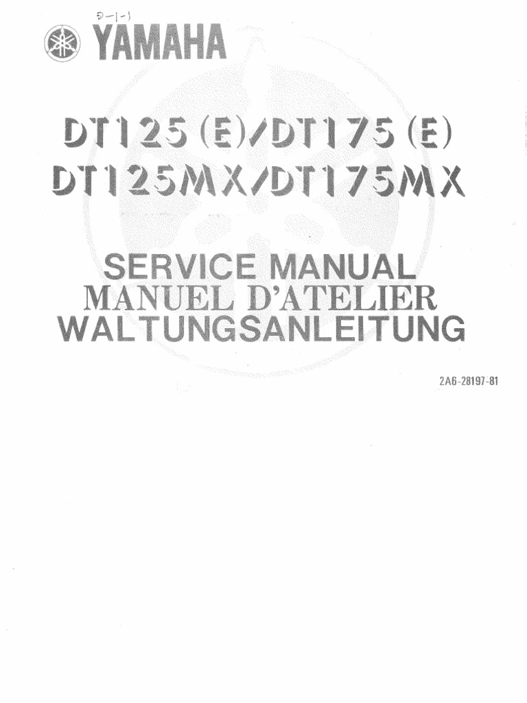 DT175 1978 2a6-28197-81 | PDF