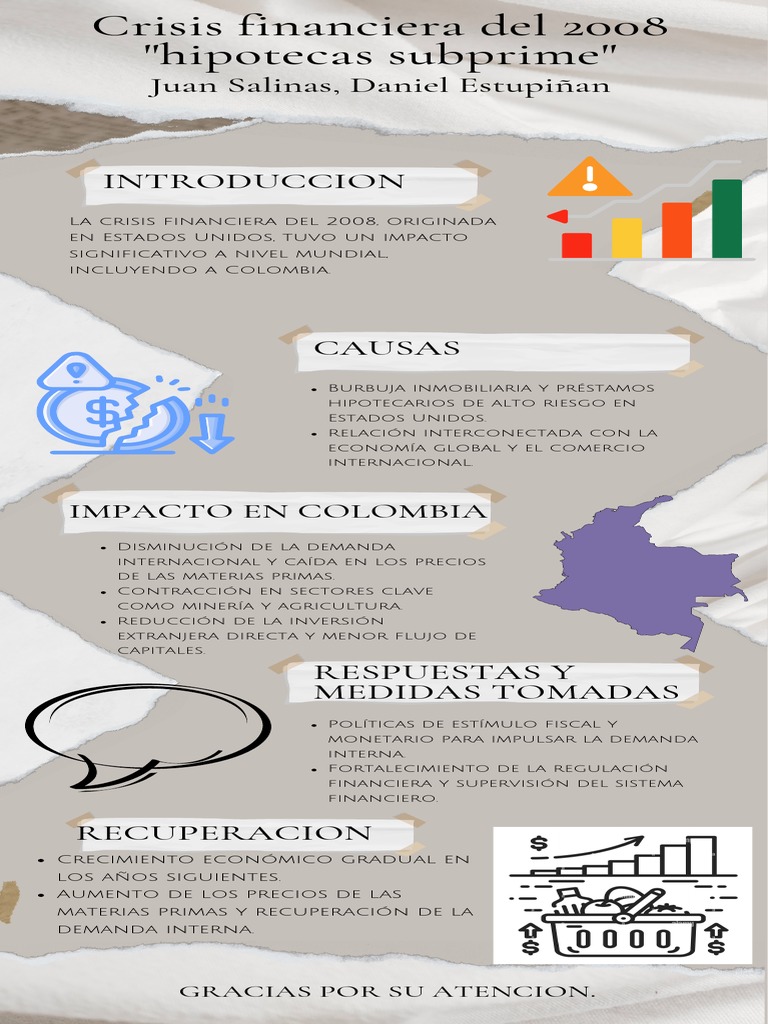 Impacto de la crisis 2008 en Colombia | PDF | Finanzas y dinero ...