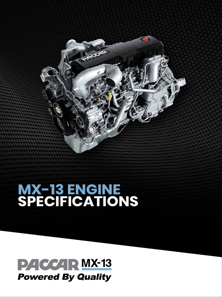 MX13 SpecSheet2020 WEB PDF Engines Diesel Engine