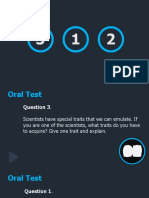 6 Oral Test 1 Science 7