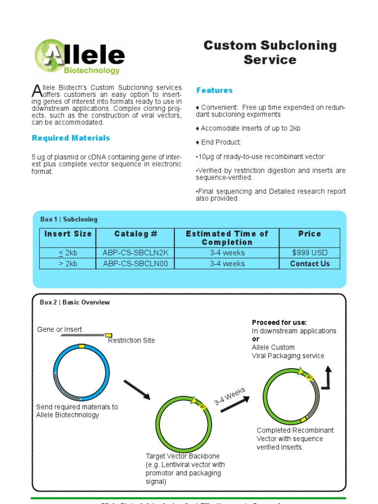 Custom Cloning Services Overview | PDF | Home & Garden | Technology ...