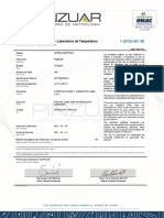 Certificado de Calibración - Laboratorio de Temperatura: Horno Eléctrico