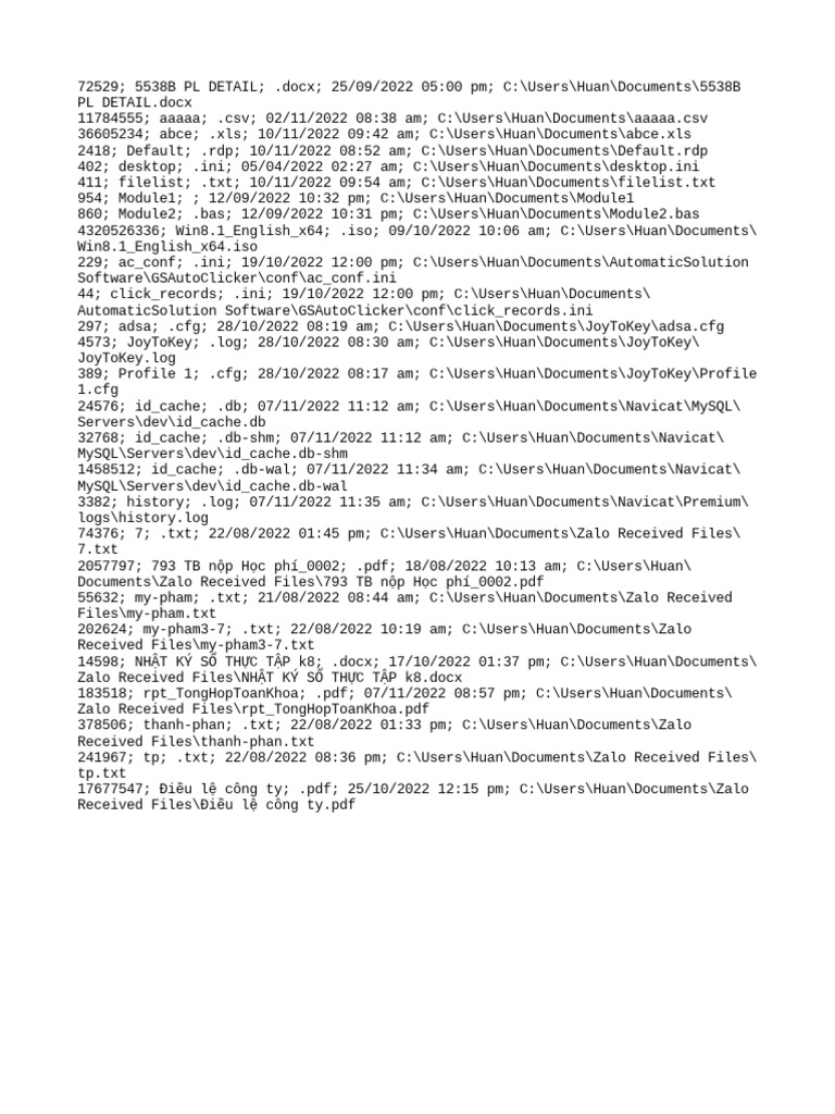 File list pdf microsoft windows computer file formats