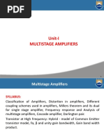 1.classification of Amplifiers, Distortions in Amplifiers