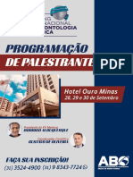 Programação XV Meeting Internacional de Odontologia - Estética